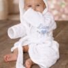 Baby Bademantel mit Name – personalisierte Stickerei