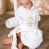 Baby Bademantel mit Name – personalisierte Stickerei